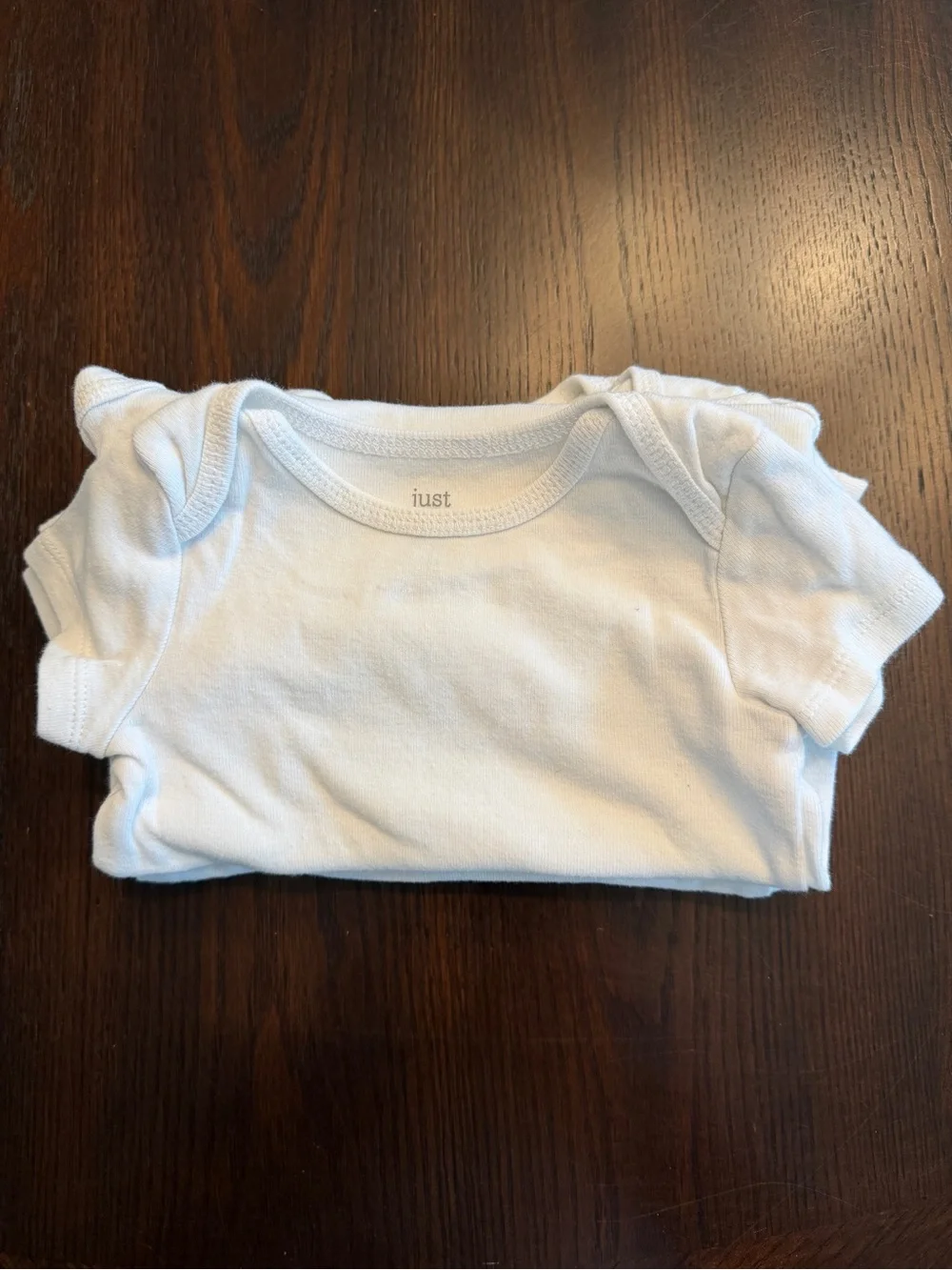 Carter’s Just One You White Short Sleeve Baby Bodysuits Onesies 6M 4 Pack